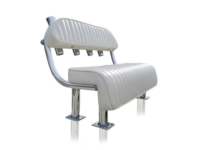 Custom Livewell Leaning Post with Backrest for Boats - 38